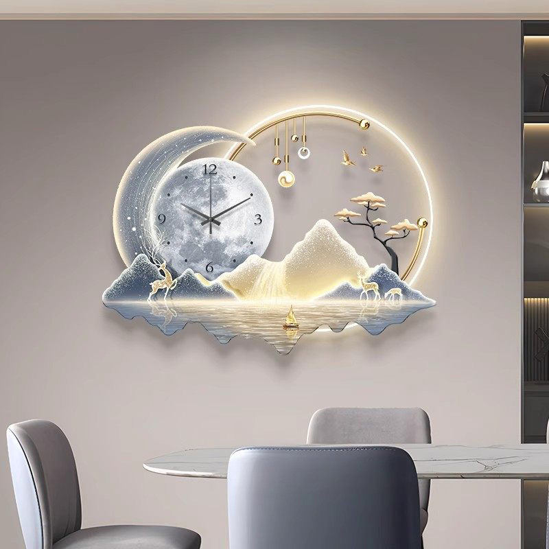 Art Mural Led Clock Wall Luxur - Luxury Lifestyle Aesthetic reseña y precio